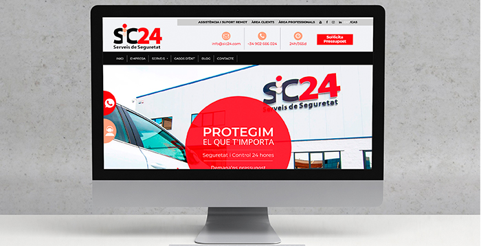 Pàgina web Pometa Gràfica Sic24